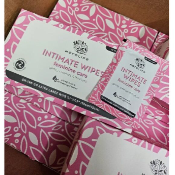 New! Herolife Personal Wipes for Feminine Care, Single Use To Go 120 wipes - Picture 1 of 1